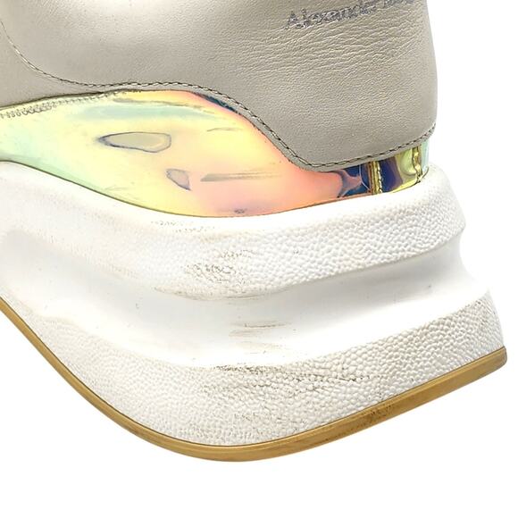 Alexander McQueen Leather Iridescent Trim Multi Sneakers EU 46 US 13 - Preowned main image 11